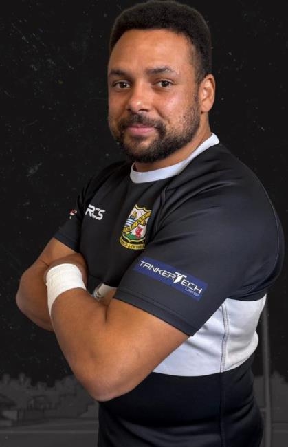 Aron James - played well for Llangwm on permit from PD Quins Aron James - played well for Llangwm on permit from PD Quins